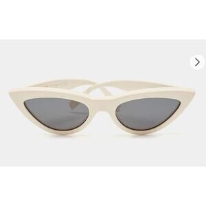 Celine Grey Black Ivory CL4019IN Cat Eye Sunglasses Used